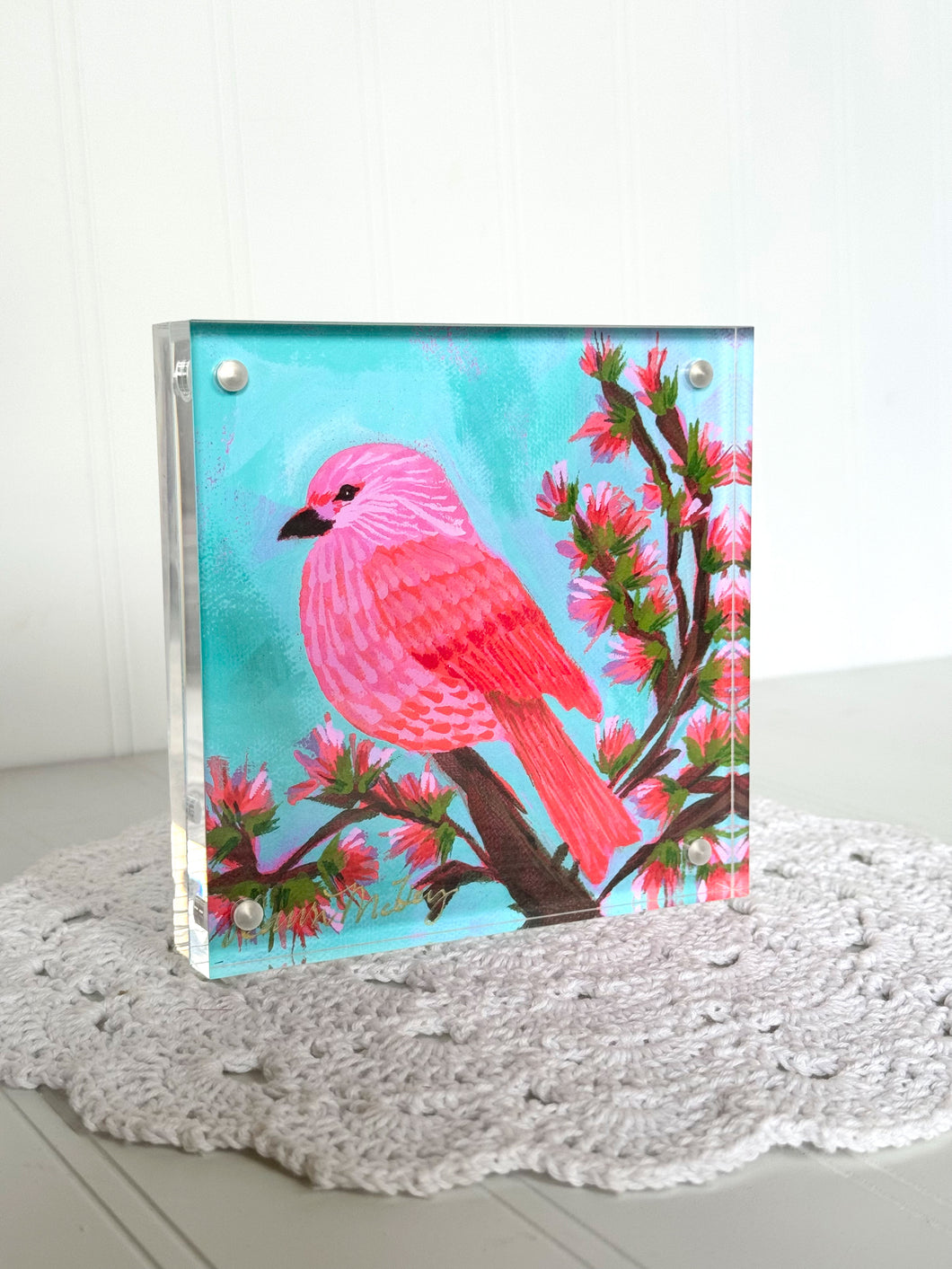 Acrylic Framed Mini Print - Birdsong