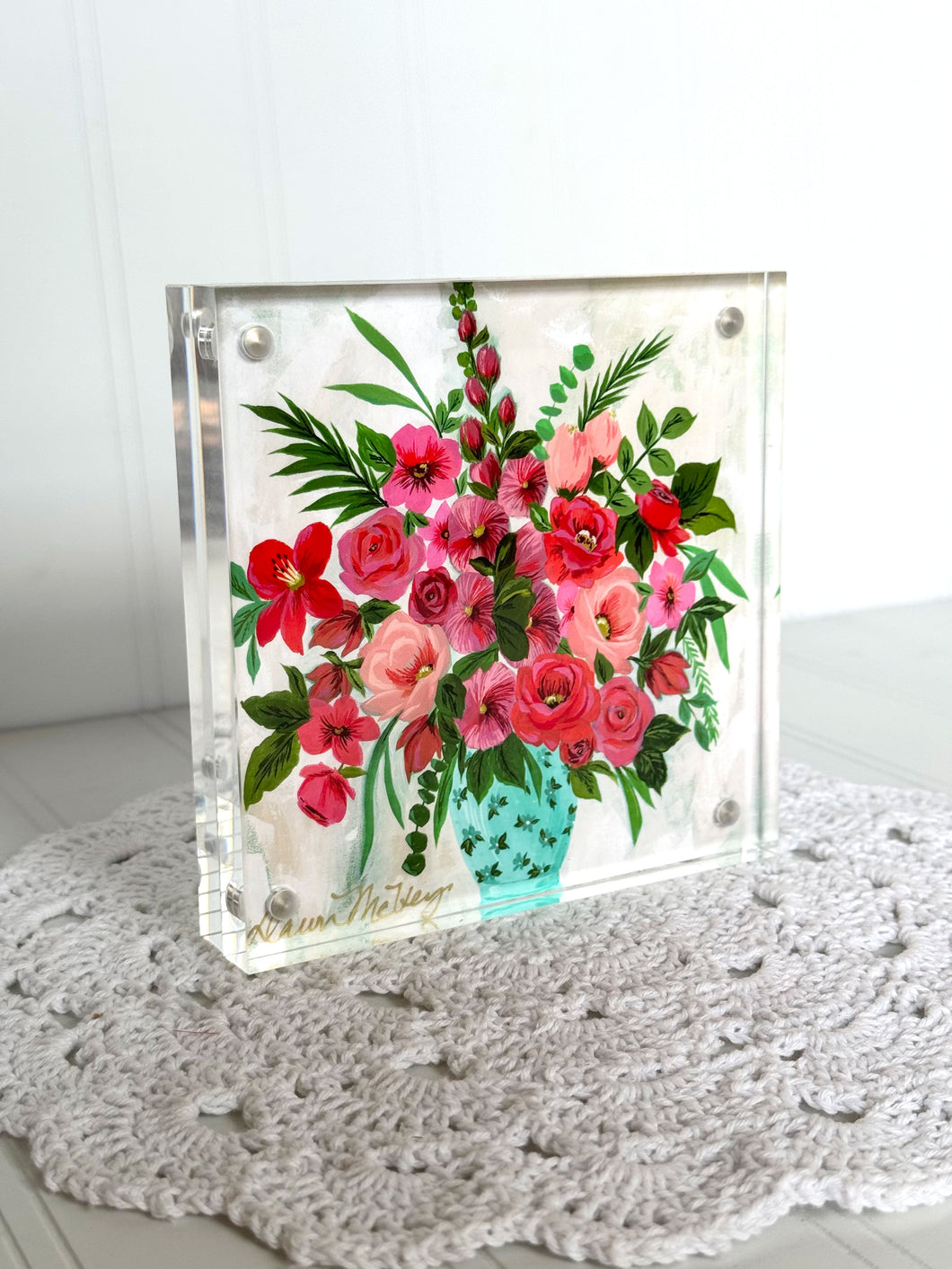 Acrylic Framed Mini Print - Gracious Vase